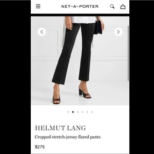NWT! Helmut Lang Cropped stretch flare pants